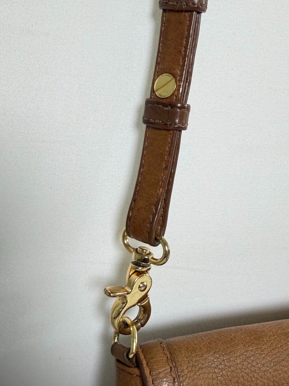 TORY BURCH Amanda Leather Crossbody Bag Brown - Picture 7 of 14